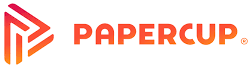 papercup logo title orange