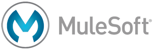 Mulesoft logo title gray blue